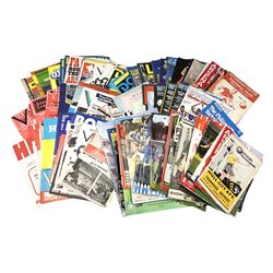 Quantity of football and rugby leave programs, to include Hull City 1949, Hull KR 1980's, Darlington FC 1960's, Liverpool 1960's, etc. 