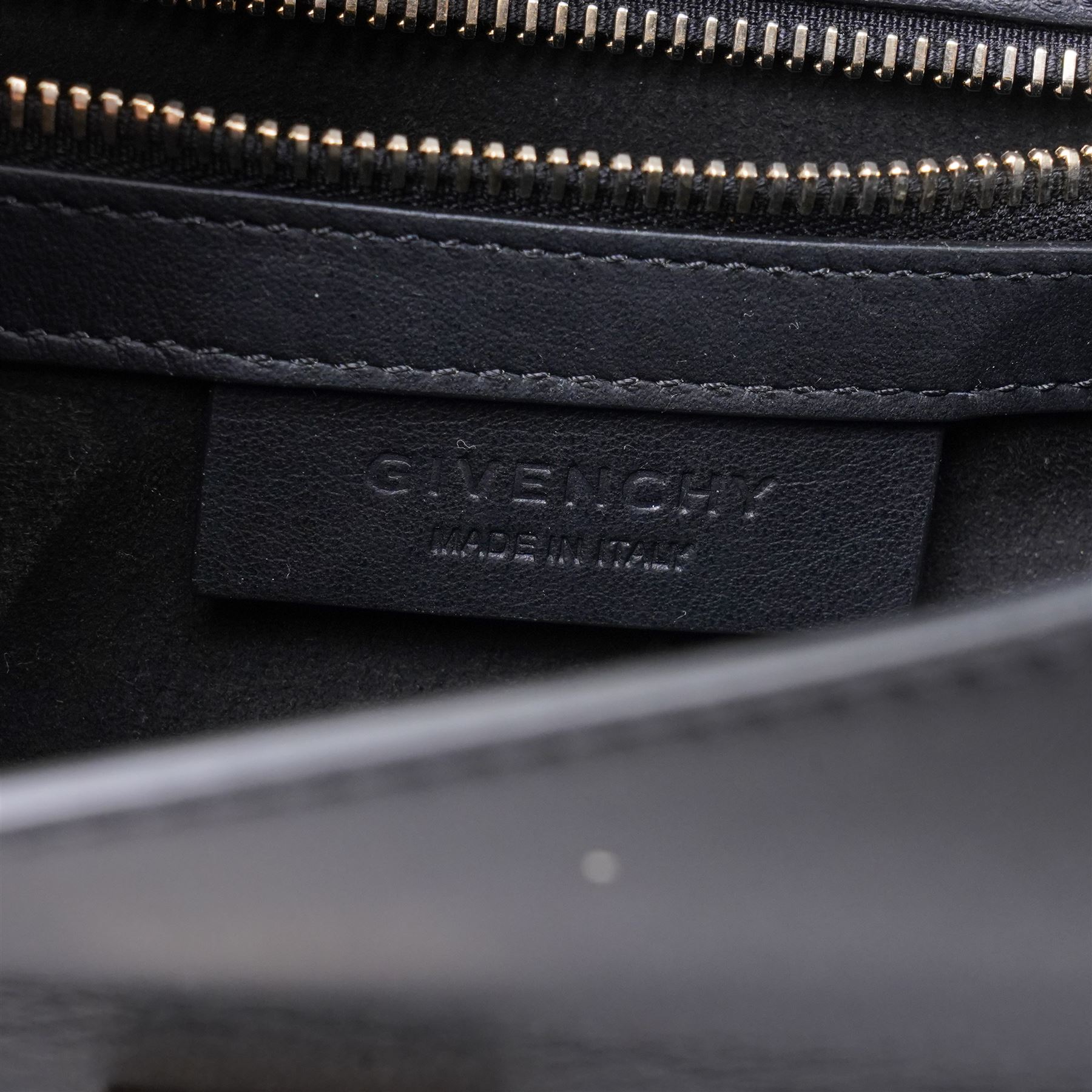 Givenchy - ‘Pandora Box’ Mini Bag, introduced circa 2016, in white and black leather with contrasting python side panels and top handle, with gold-tone shoulder or crossbody chain strap and hardware, unused with original dust bag