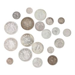 Approximately 133 grams of Great British pre-1920 silver coins