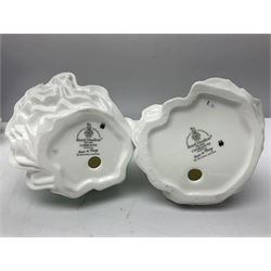 Seven Royal Doulton figures, comprising Sara HN2265, Lorraine HN4301, Mary HN3375, Olivia HN5114, Charlotte HN4092, Josephine HN4223 and Rachel HN4780, together with five smaller Royal Doulton figures (12)