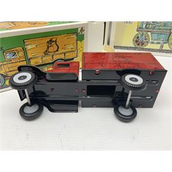 Kovap - eleven tinplate models to include Tractor and Trailer, Road Roller 1927, Moving Moneybox 1924, Hawkeye type B 1924, Boy on a Tricycle; all in original boxes 
