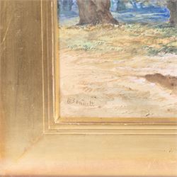 William Bennett (British 1811-1871): The Old Tree, watercolour signed 40cm x 29cm