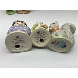 Twelve Royal Albert Beatrix Potter figures, including Mr Alderman Ptolemy, Peter Rabbit and This Pig Had None, etc, some boxed, together with four Royal Worcester Noddy figures, including Big Ears and PC Plod, boxed