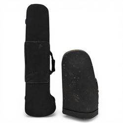 Ammoon brass trombone and a Besson Prototype tenor horn, both cased