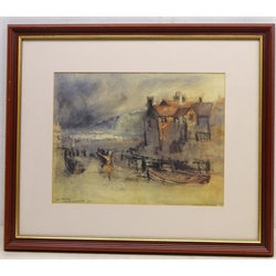  'Old Whitby', pastel signed and dated '68 by John Hiram Greensmith (British 1932-) 28.5cm x 37.5cm  