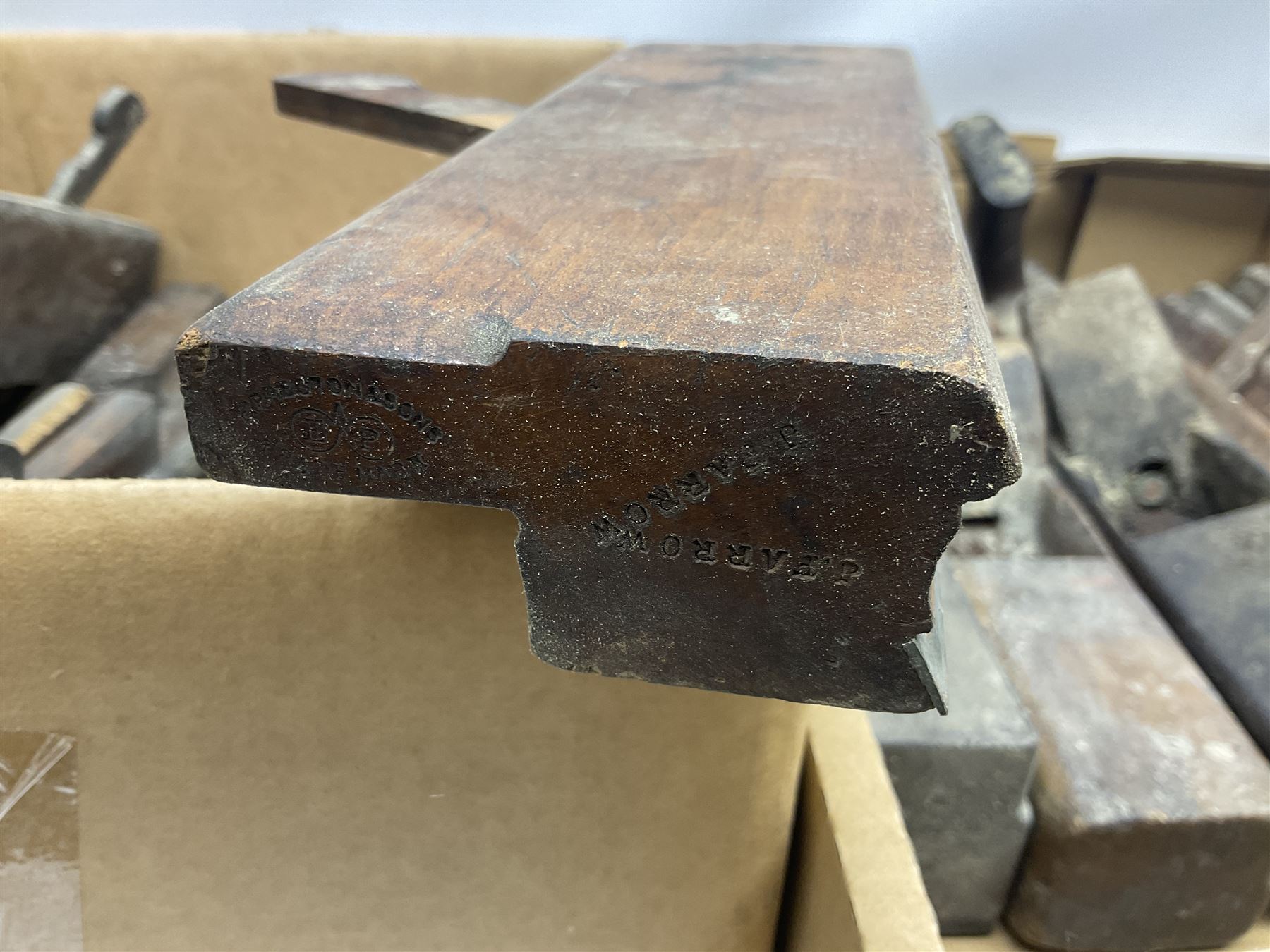 Large quantity of 19th century and later woodworking planes, to include rebate, block and moulding examples, including examples by King & Peach (Hull), E. Preston & Sons etc
