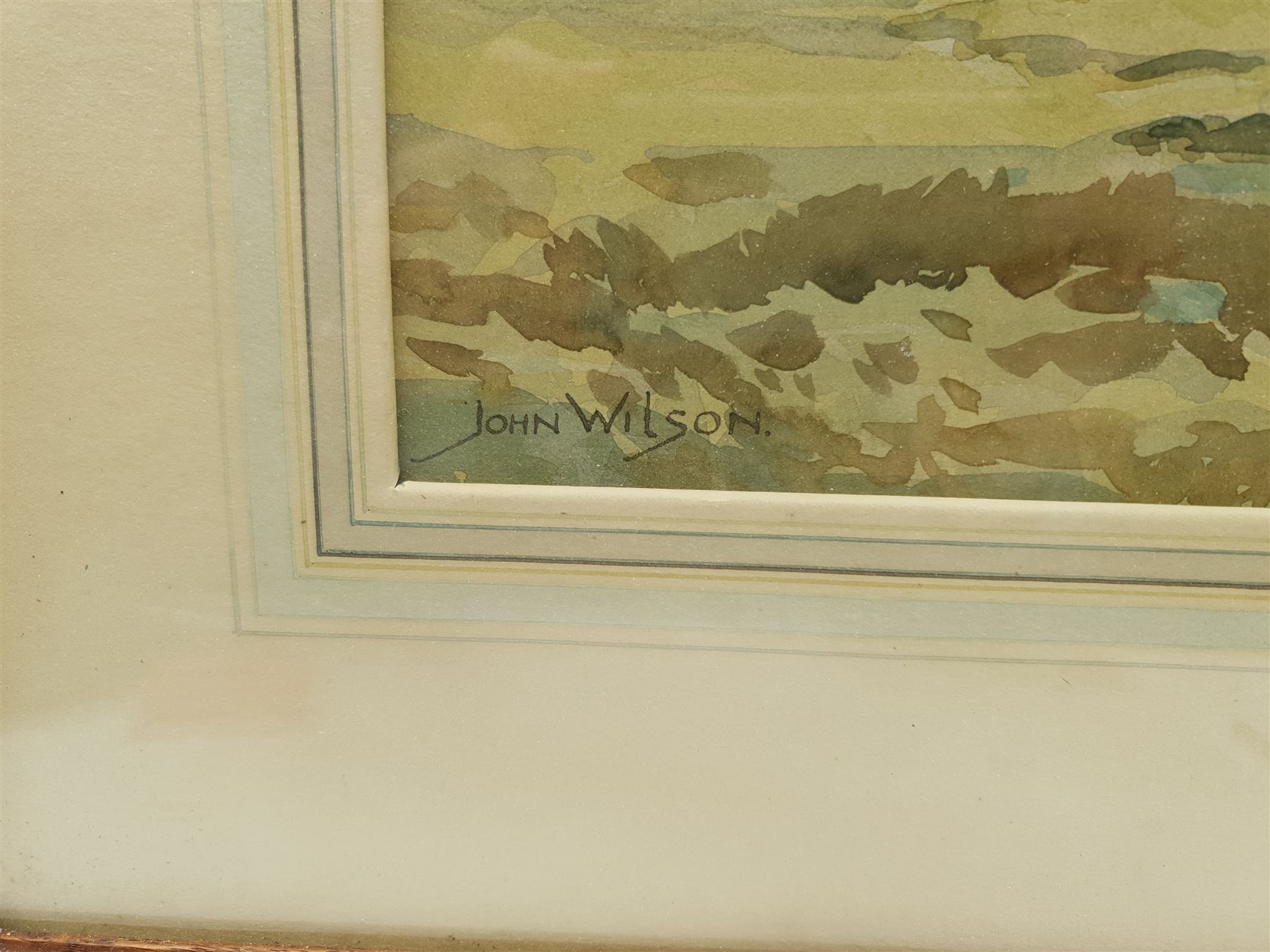John Wilson (20th century) Extensive Landscape, watercolour signed 47cm x 65cm Affordable Art