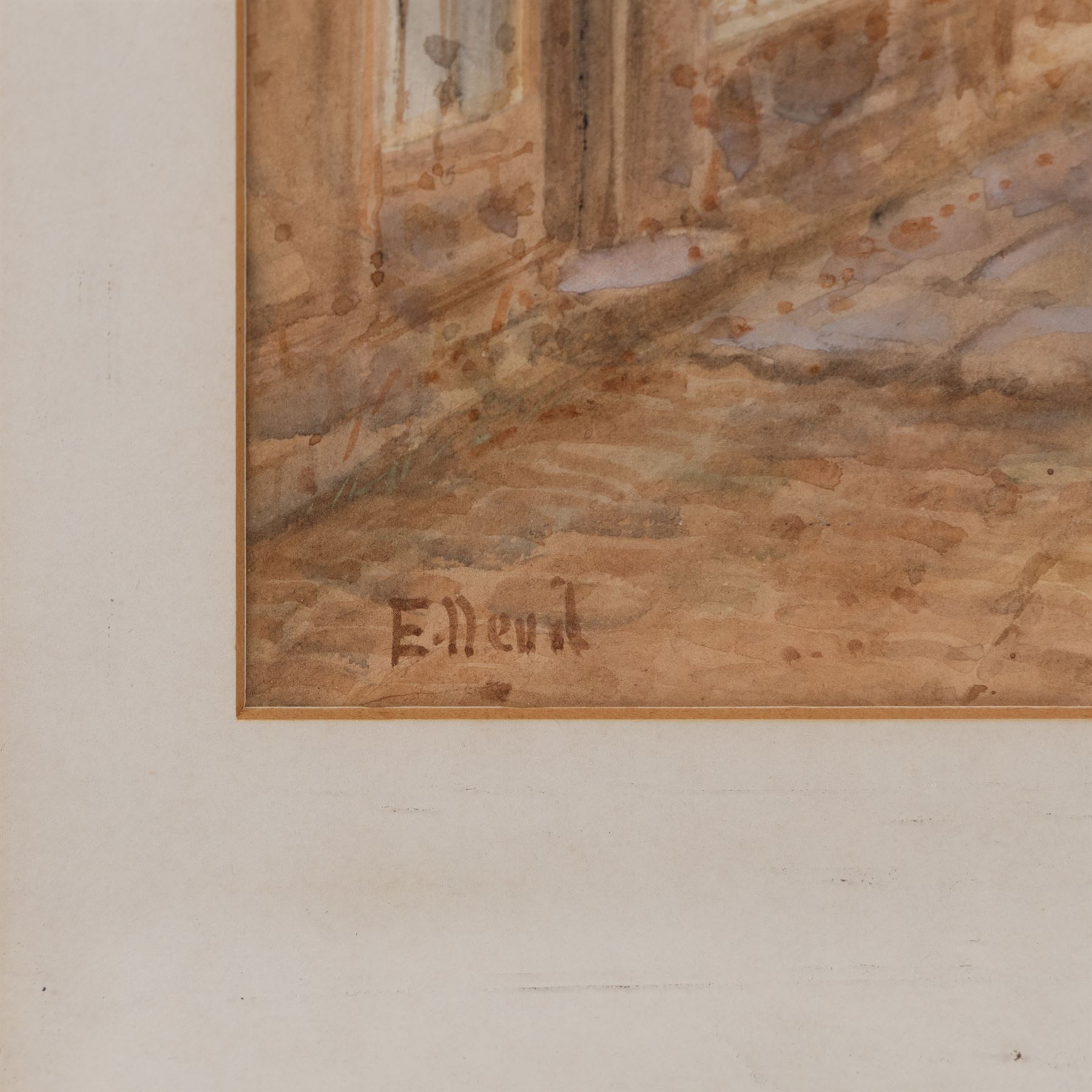Thomas Swift Hutton (British 1860-1935): 'Whitby', watercolour signed, titled on the mount 20cm x 35cm; Edward Nevil (British fl.1880-1900): 'Whitby - The Gaunt', watercolour signed and titled, 37cm x 27cm (2)