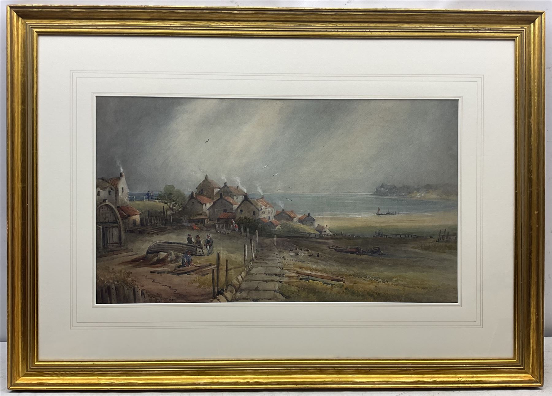 Frederick William Booty (British 1840-1924): Panoramic View over Runswick Bay, watercolour signed and dated 1905 (beneath the mount) 40cm x 71cm