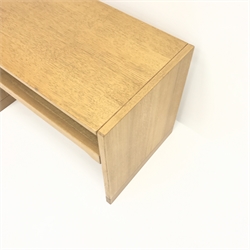  Aksel Kjersgard Odder oak low sidetable, single shelf, stile supports, W60cm, H41cm, D36cm  
