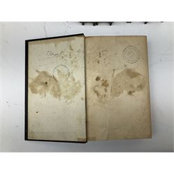 Histoire De Saint Bernard Et De Son Siecle par Le R.P. Marie-Theodore Ratisbonne. 1864 Paris. Two volumes; Nouveau Commentaire Litteral, Critique Et Theologique. 1854 Paris. Nine volumes; and Oeuvres De M. Audin. 1845/7 Paris. Eight volumes. All with leather bindings (19)