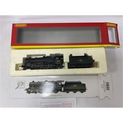 Hornby ‘00’ gauge - three ‘weathered’ locomotives comprising Class 8F 2-8-0 locomotive no.48062 in BR black; Class 9F 2-10-0 locomotive no.92151 in BR black; Class 5MT 4-6-0 locomotive no.44781 in BR black; in original boxes (3) 