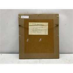 Mabel Lucie Attwell (British 1879-1964): 'Here's a Cheerio from Me', watercolour cut out and laid on paper signed and dated 1959, inscribed verso 24cm x 19cm
Notes: this subject was used in Postcard No.999 and calendars 1947 to 1950