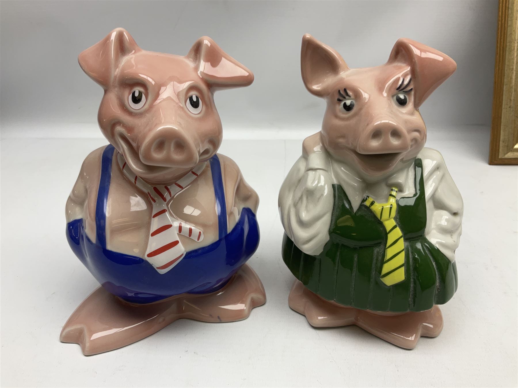 Full Set of Wade Natwest Pigs to include cousin Wesley, with an