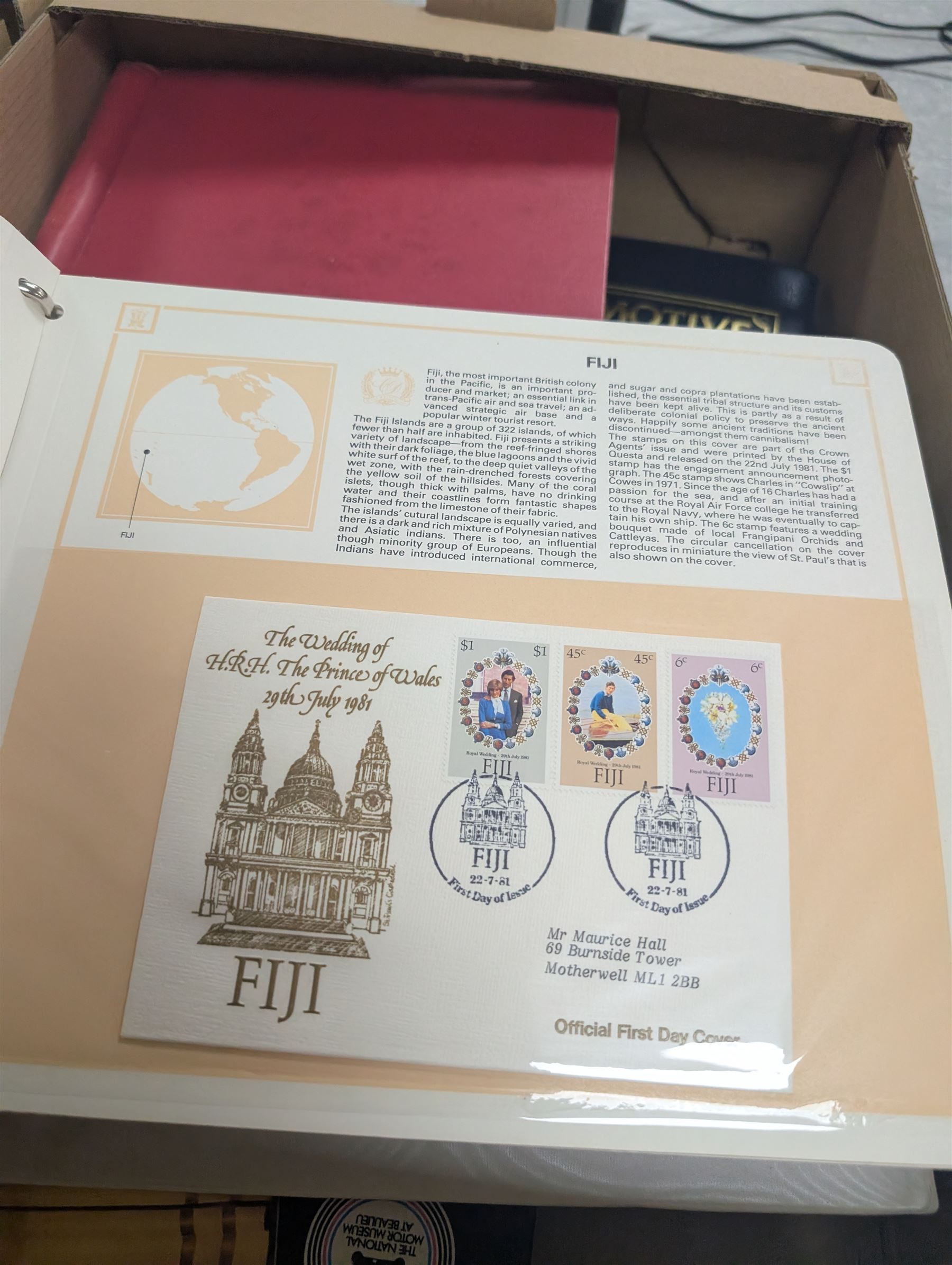 Collection of stamps, including 25th Anniversary Coronation albums, Royal Wedding First Day Covers album, Royal Mail Special Stamps 1986, 1987 and 1989, Locomotive Philatelica album, etc