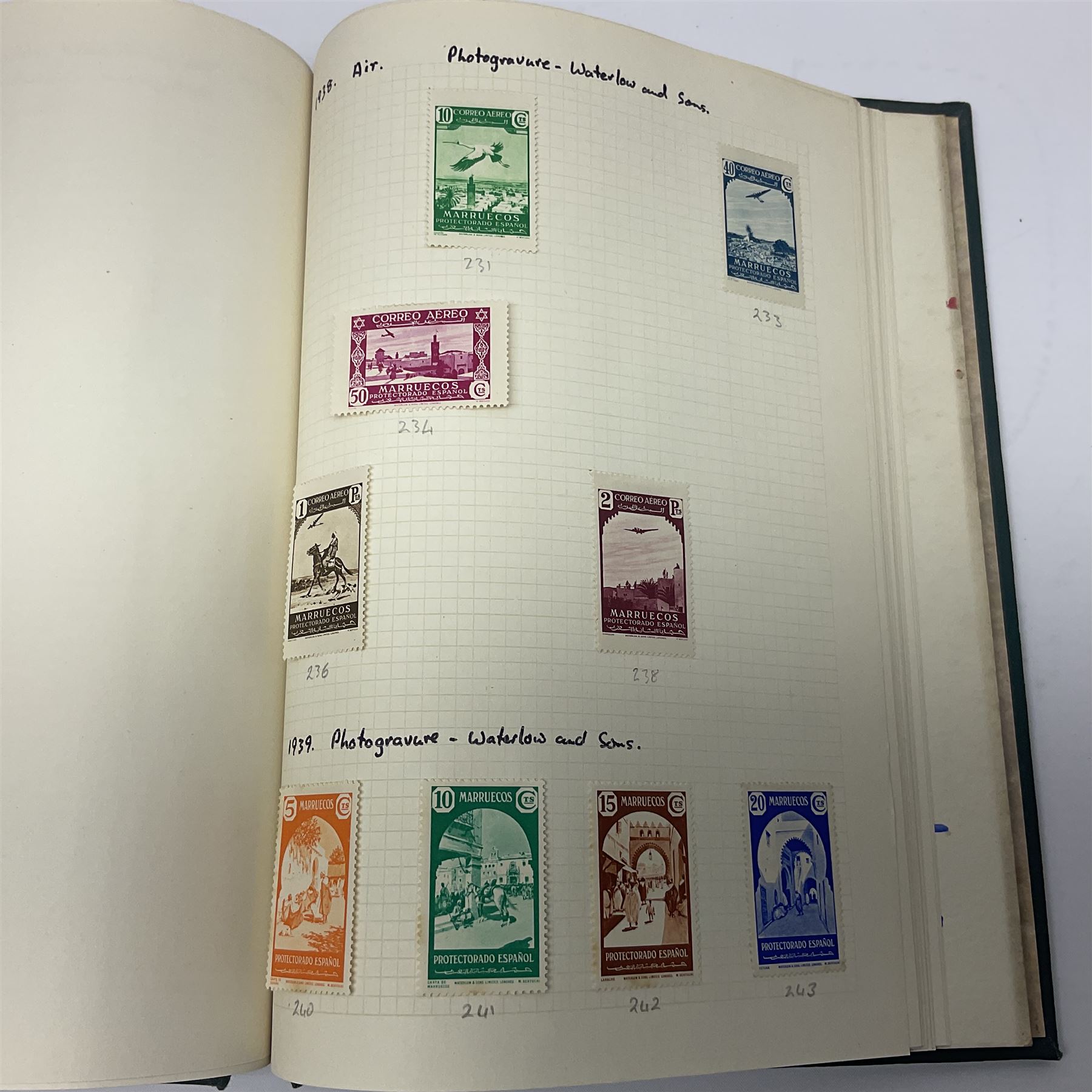 Stamps including British occupation of Italian Colonies overprints, French Morocco stamps with Tanger overprints, surcharges etc, housed in two albums