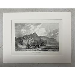 Francis Nicholson (British 1753-1844): 'Series of Six Views of Scarborough and its Vicinity', set of five mounted lithographs pub. 1824, in Solander box 16cm x 26cm (5)