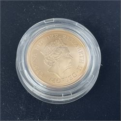The Royal Mint United Kingdom 2020 'Withdrawal from the European Union' brilliant uncirculated gold full sovereign coin, struck on 31st January 2020, cased with certificate