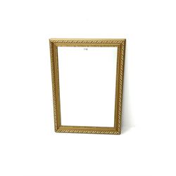 Rectangular gilt framed mirror