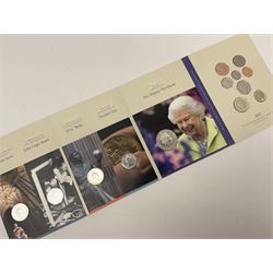The Royal Mint United Kingdom 2021 brilliant uncirculated annual coin set, in card folder