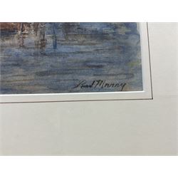 Paul Marny (French/British 1829-1914): 'Rouen Harbour', watercolour signed 26cm x 40cm 
Provenance: in the same family ownership for three generations