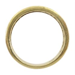 9ct gold pierced abstract design diamond ring, hallmarked