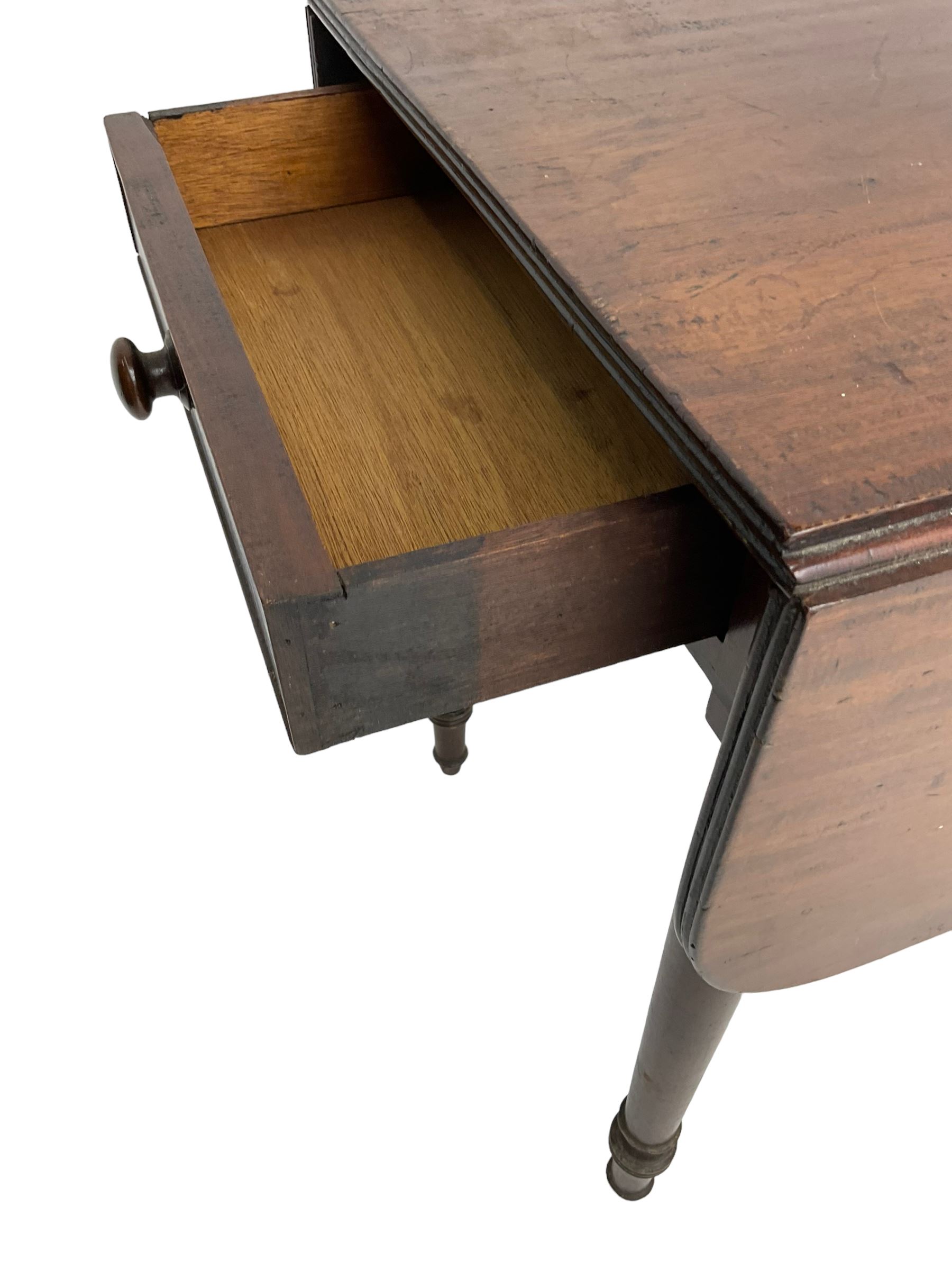19th century mahogany drop leaf Pembroke table