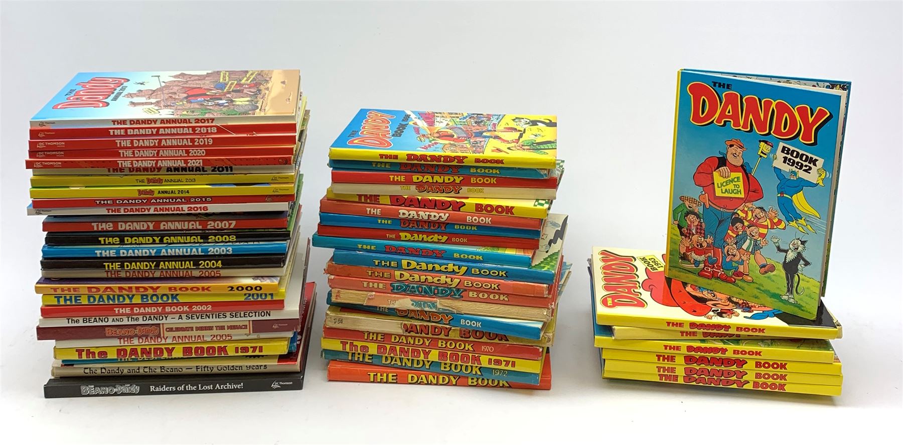 Dandy Book - forty-six volumes 1958-2021, and other related books, over fifty in total