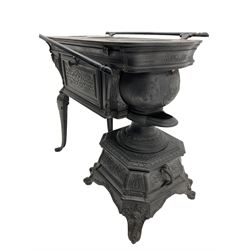 French cast iron cooking stove stamped 