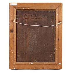 Erwin Carl Wilhelm Günther (German 1864-1927): Tall Ship in Whitby Harbour, oil on panel signed 43cm x 32cm