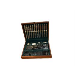 Three cased canteens of cutlery, including a set of fish knives 