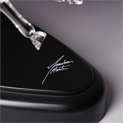 Swarovski, Wild Horses, modelled as two galloping horses upon a wooden plinth, limited edition 3915/10000, with certificate and case, H20cm