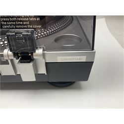 Pair of Numark TT-1510 DJ belt-drive turntables, serial nos.C1011001845 and C1011001846 (no cartridges); with paperwork