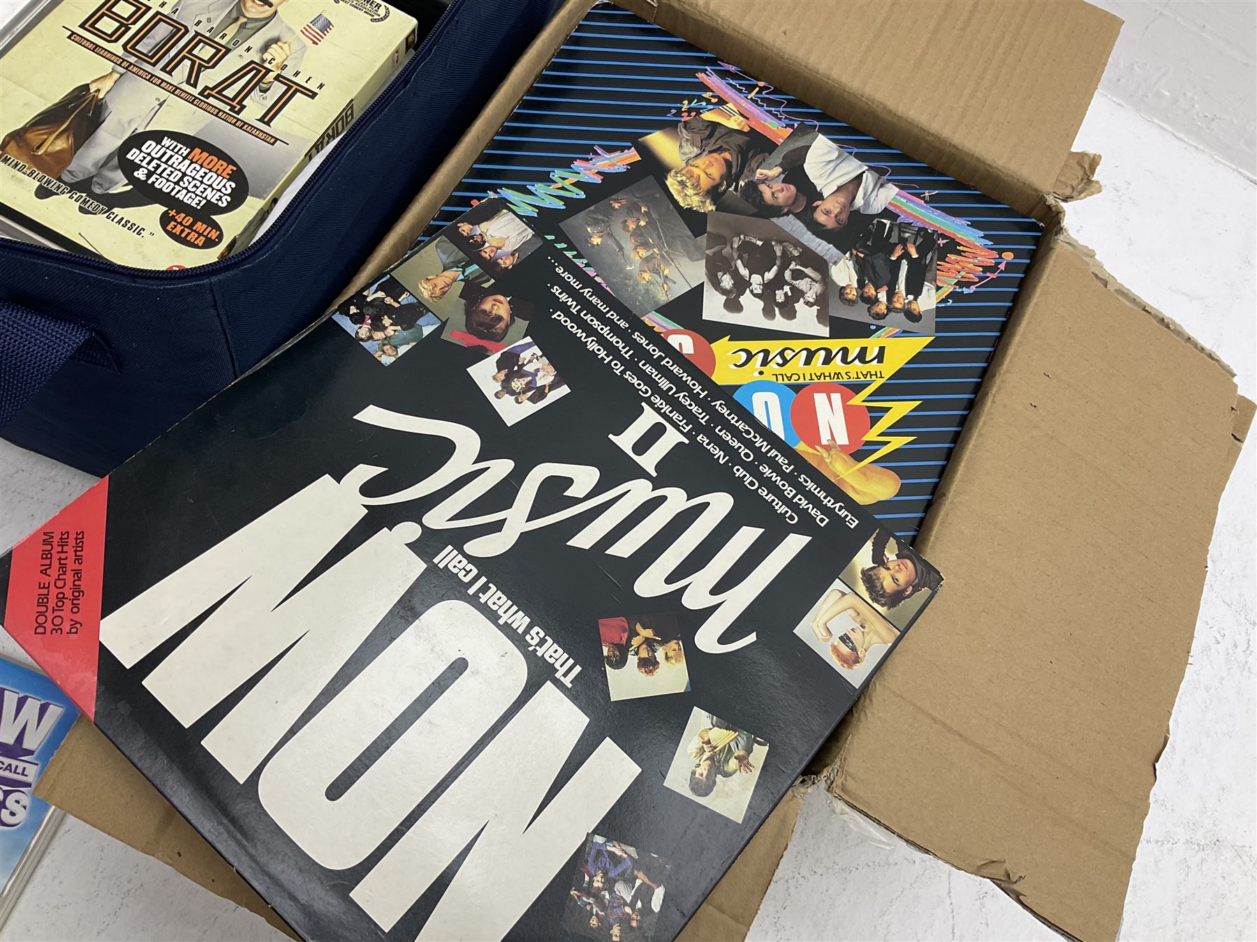 Collection of assorted vintage phonecards to include BT examples and quantity of Now! Thats what i call music vinyls and tapes etc, DVDs etc