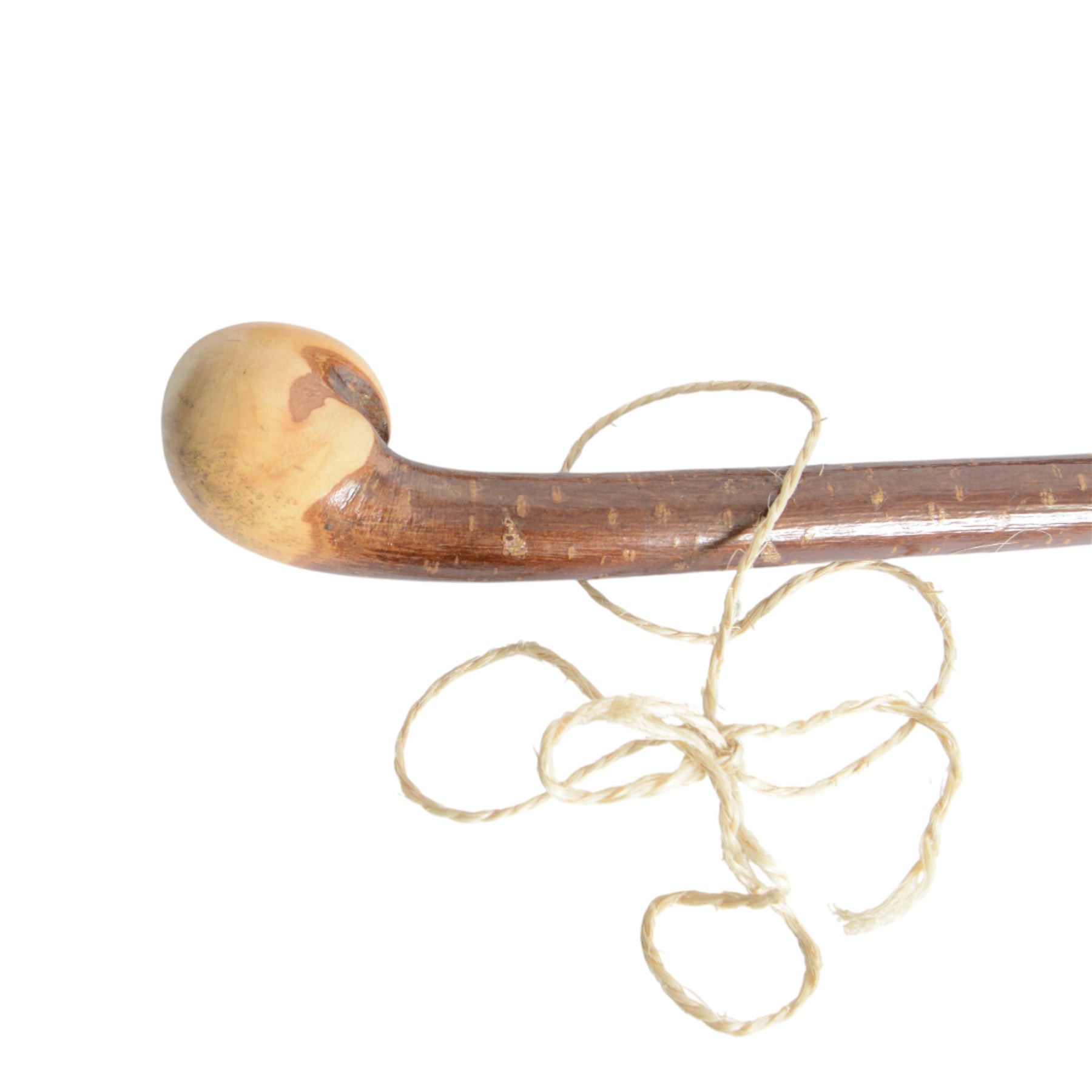 Five walking sticks, to include thumb stick and crooks 