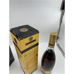 Mixed alcohol; Napoleon V.S.O.P brandy, Remy Martin V.S Grand Cru cognac and Martel VS cognac, various contents and proof (3)