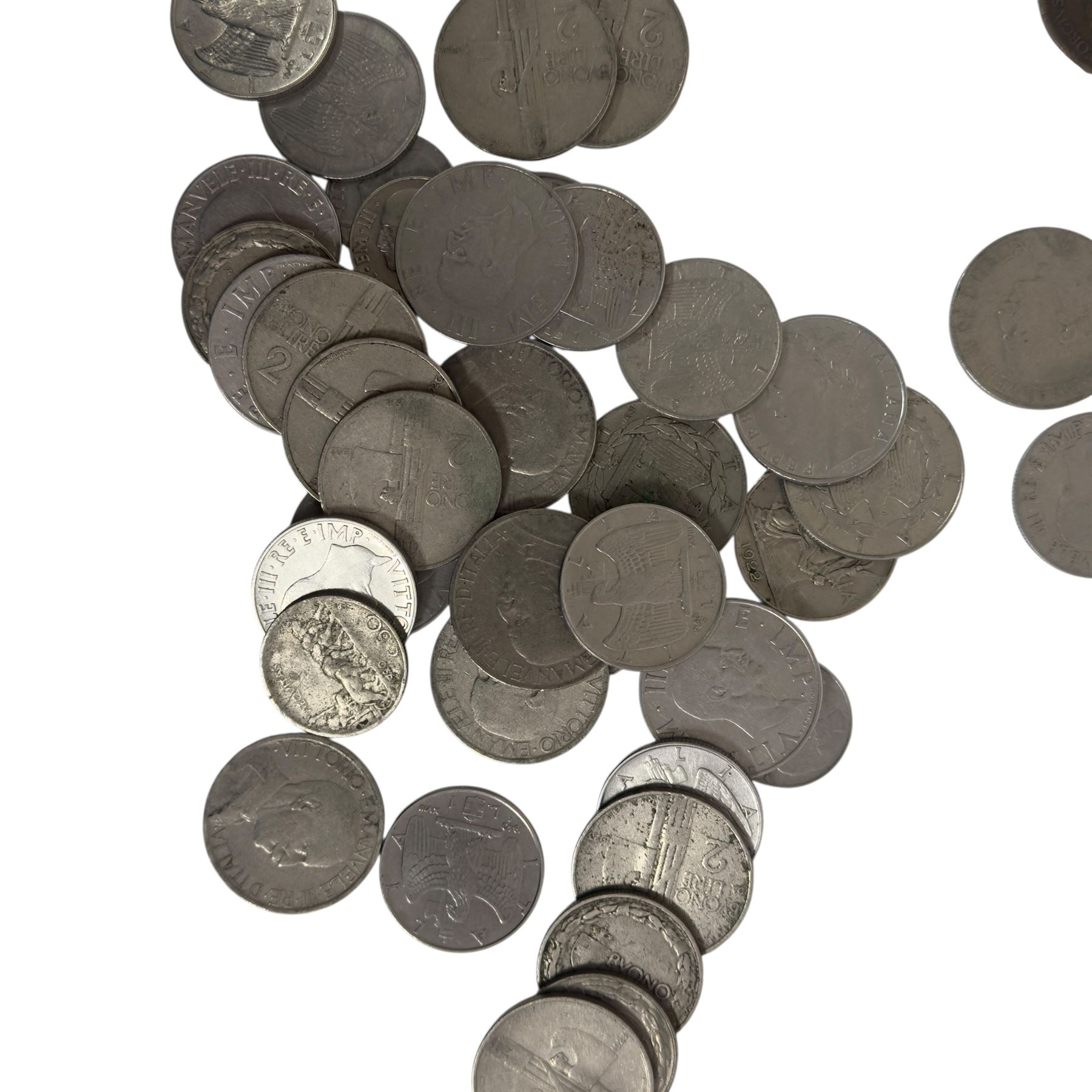 Great British and World coins, including Queen Victoria 1888 silver florin, William III fourpence, copper pennies, etc, in a biscuit tin