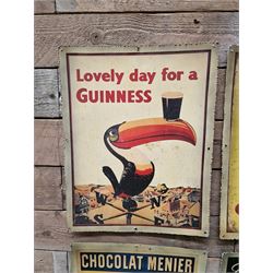 Set of six metal vintage style signs - THIS LOT IS TO BE COLLECTED BY APPOINTMENT FROM DUGGLEBY STORAGE, GREAT HILL, EASTFIELD, SCARBOROUGH, YO11 3TX