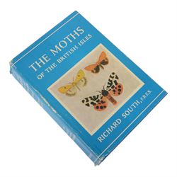 Six natural history books, Souths; Moths of the British Isles Vol.1 and 2, Furneaux; Butterflies, Moths and Other insects, Collins pocket guide to British Birds, The Field Naturalists Handbook and New Zealand Birds and How to Identify them