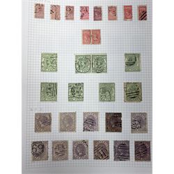 Australia Victoria Queen Victoria and later stamps, including 1850 one penny, three pence, 1852-4 two pence, one shilling horizontal pair, 1854-65 one shillings, 1857-60 various values including four pence horizontal pair, 1863-80 various one shillings etc, housed on pages