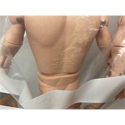 Action Man - large collection of 1960s and later figures and accessories including Spaceman with ATLRV vehicle; two figures marked 'Made in England by Palitoy under licence from Hasbro 1964'; twenty-five assorted weapons; radio backpacks; kit bags; twenty-one pairs of boots; football boots and snow shoes; metal diver's boots and three pairs of flippers; two pairs of jackboots; roller skates; various tunics, trousers, flying suits, jumpers, belts etc; twenty helmets, berets, busby, kepis, submariner etc; and quantity of other accessories