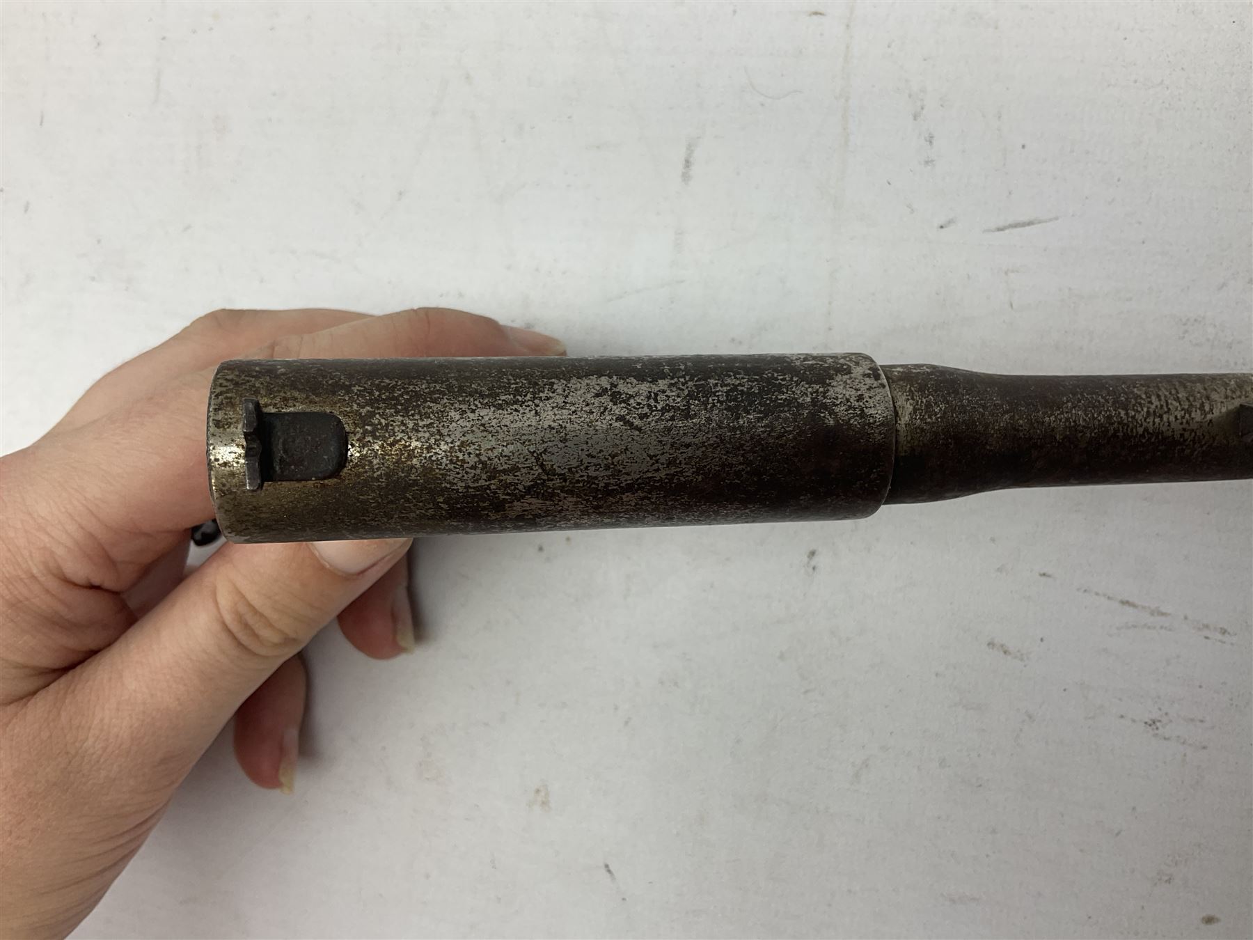 GAT .177 plunge action air pistol the butt impressed 'Reg.Us.Pat. Made in Japan' L22cm