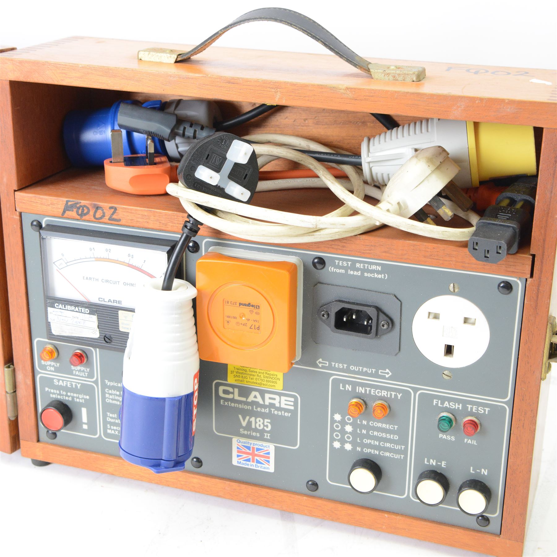 Advance Electronics Ltd Signal Generator E2 serial no. 10457, together with a Telequipment Serviscope no. S32A, Clare V152 Series II Electrical Safety Tester, Clare V185 Series II Extension Lead Tester and a W.G. Pye & Co. Ltd Portable Wheatstone Bridge