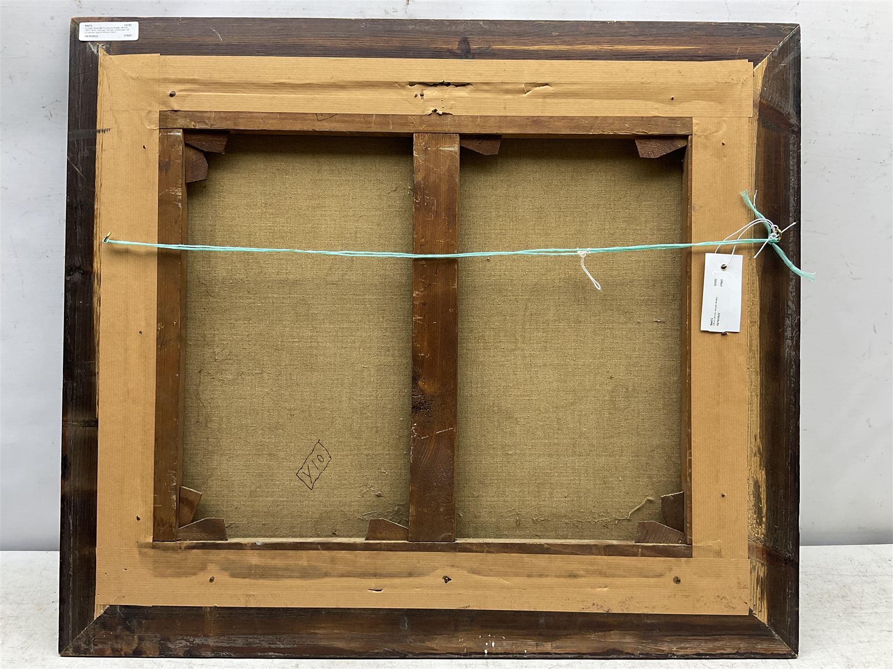 Josselin Reginald Courtenay Bodley (British 1893-1974): Abstract Harvest Landscape, oil on canvas signed 45cm x 54cm