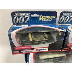 Corgi - The Ultimate Bond Collection - sixteen die-cast model vehicles from Goldfinger, Thunderball, Moonraker, Live and Let Die, A View to a Kill, For Your Eyes Only, Octopussy etc; all in window boxes (16)