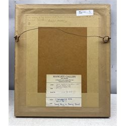 James Drummond (British 1816-1877): 'Young Boy in Rowing Boat', watercolour signed and dated '70, titled verso 15cm x 12cm