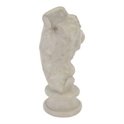 Grand Tour style composite model of a male torso, upon a socle base, with indistinct signature verso, H40,5cm