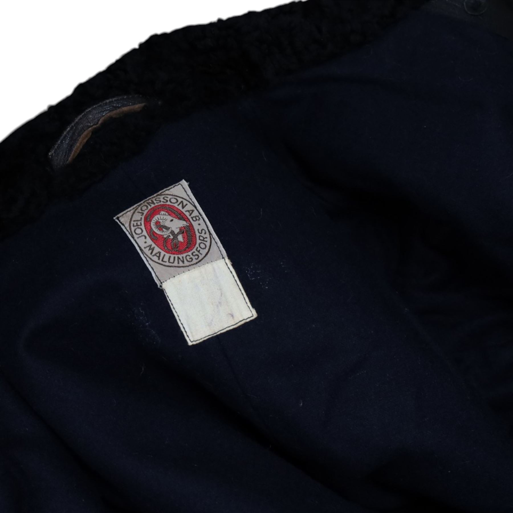 Swedish green army field coat, M1909, with a sheepskin lining and military leather jacket 