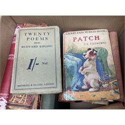 Silver and mother of pearl folding fruit knife together with a similar silver folding button hook, 19th century surgical knife in tortoiseshell cases by Krohne & Sesemann and three Hohner harmonicas, quantity of vintage child's games and toys to include cards, puzzles and misc, Rudyard Kipling, Wood's Illustrated Natural History, Twenty Poems from Rudyard Kipling First published in 1918 Methuen & Co Ltd, London, 1958 Observer cutting etc 