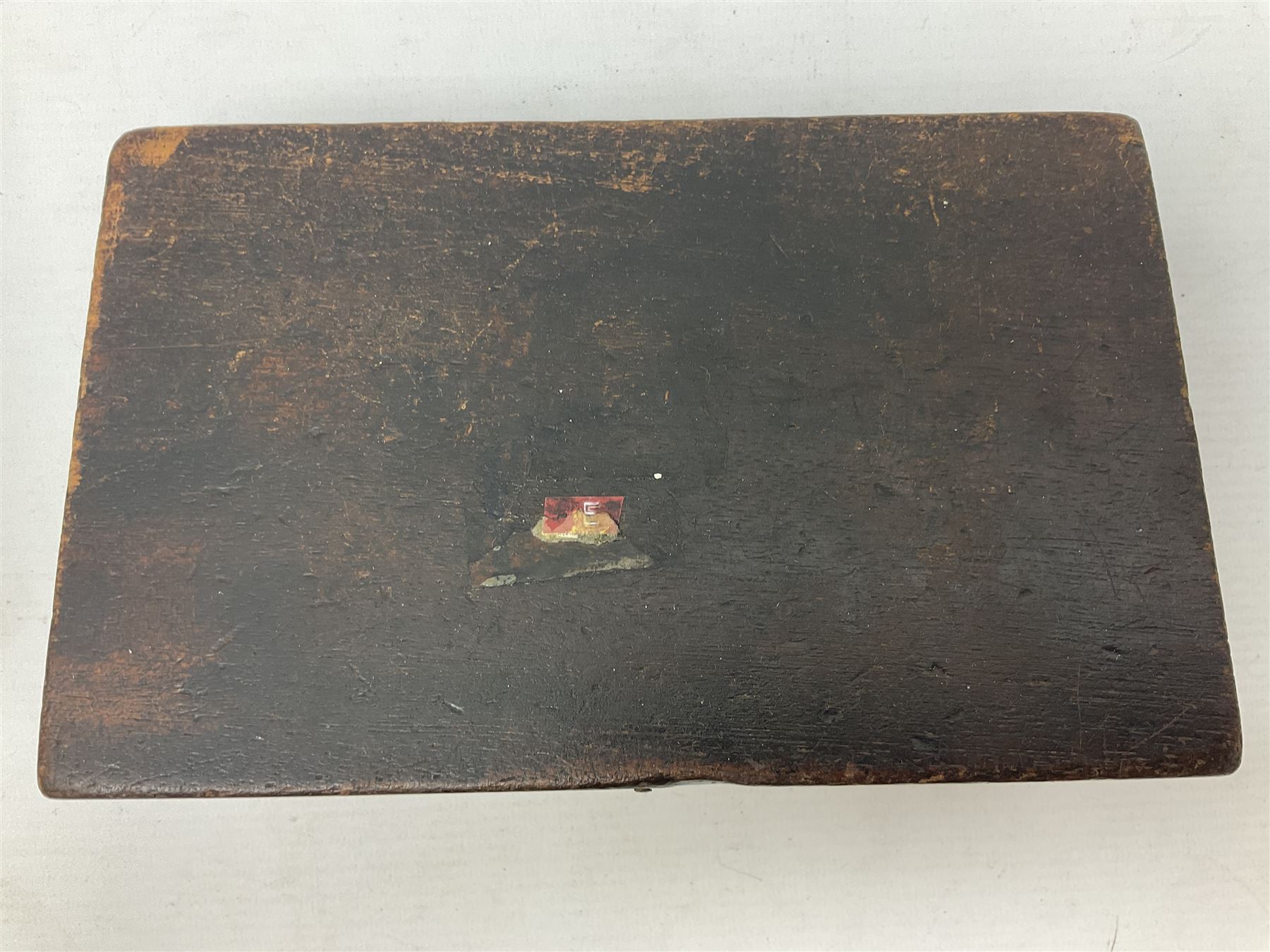 Two Post Office hand stamps 'Heversham Milnthorpe Cumbria' and 'Cimla Neath', together with two hand stamp bodies and various date numbers, housed in a fitted box